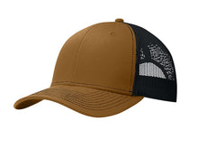 Load image into Gallery viewer, Port Authority Leather Patch Trucker Hat