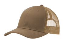 Load image into Gallery viewer, Port Authority Leather Patch Trucker Hat