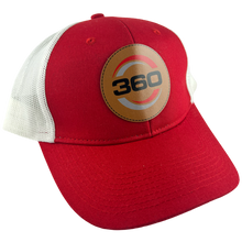 Load image into Gallery viewer, Red hat with UV printed color leather patch