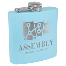 Load image into Gallery viewer, Custom 6oz Powder Coated Stainless Steel Flask