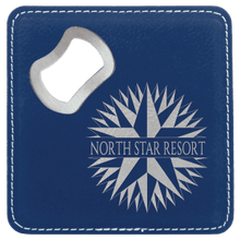 Load image into Gallery viewer, Leatherette Bottle Opener Coaster