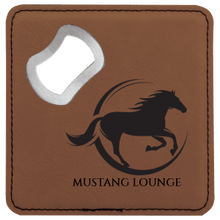 Load image into Gallery viewer, Leatherette Bottle Opener Coaster