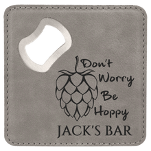 Load image into Gallery viewer, Leatherette Bottle Opener Coaster