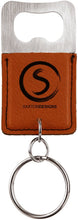 Load image into Gallery viewer, Leatherette Bottle Opener Keychain