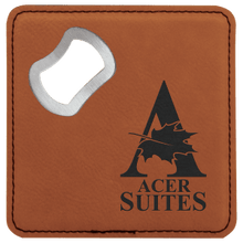 Load image into Gallery viewer, Leatherette Bottle Opener Coaster