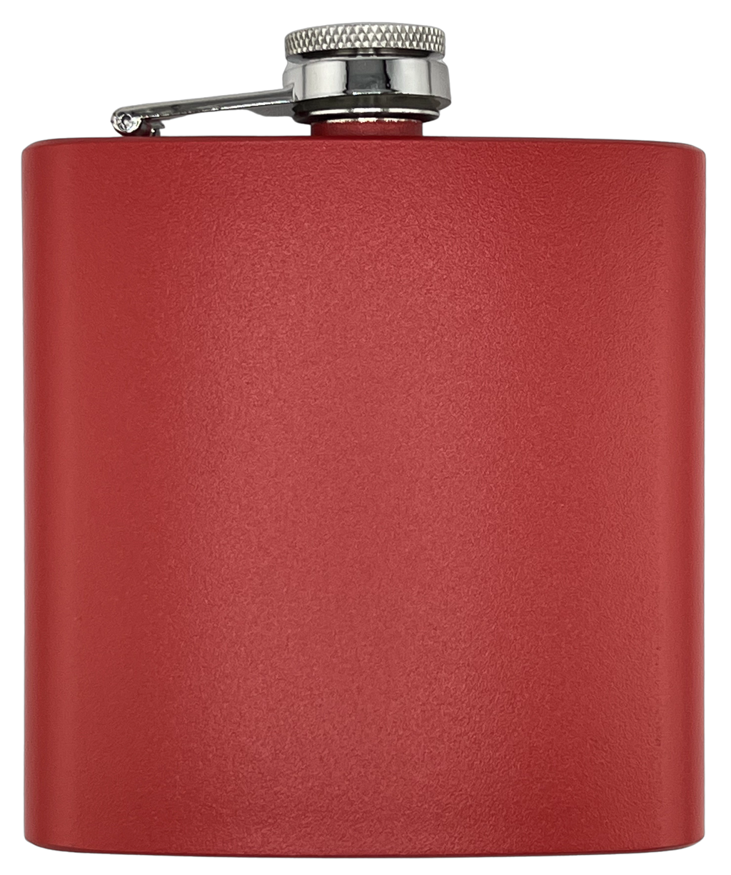 Groomsman 6oz Powder Coated Stainless Steel Flask Laser Engraved