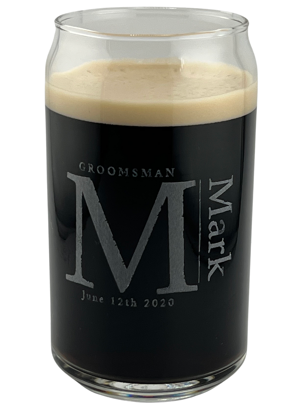 Groomsman Personalized Beer Glass