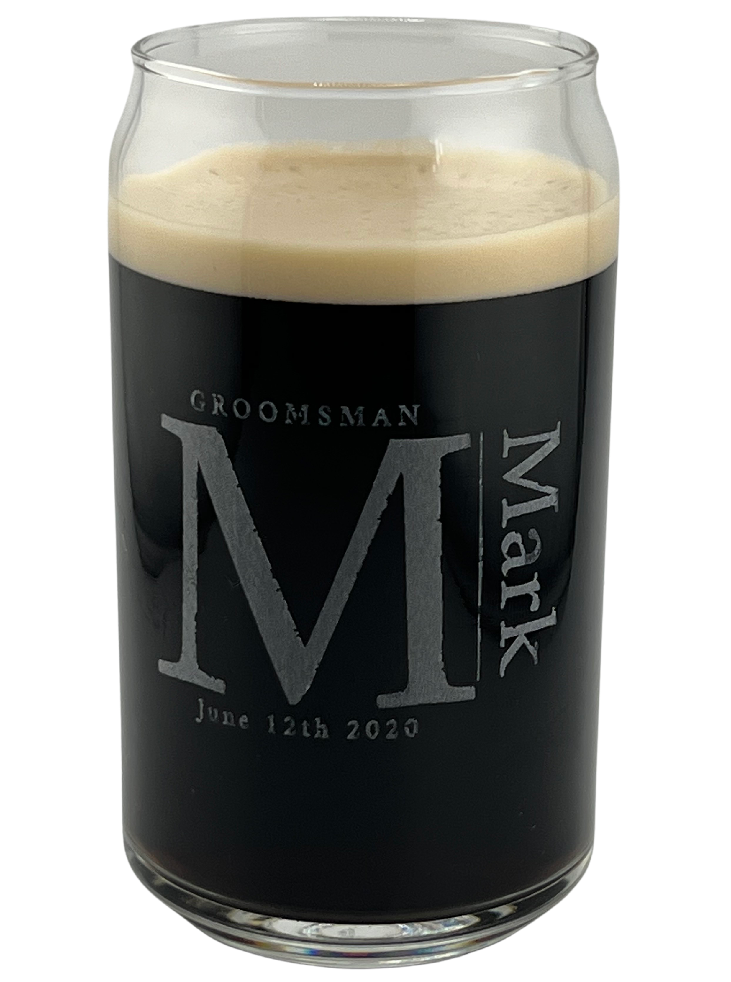 Groomsman Personalized Beer Glass
