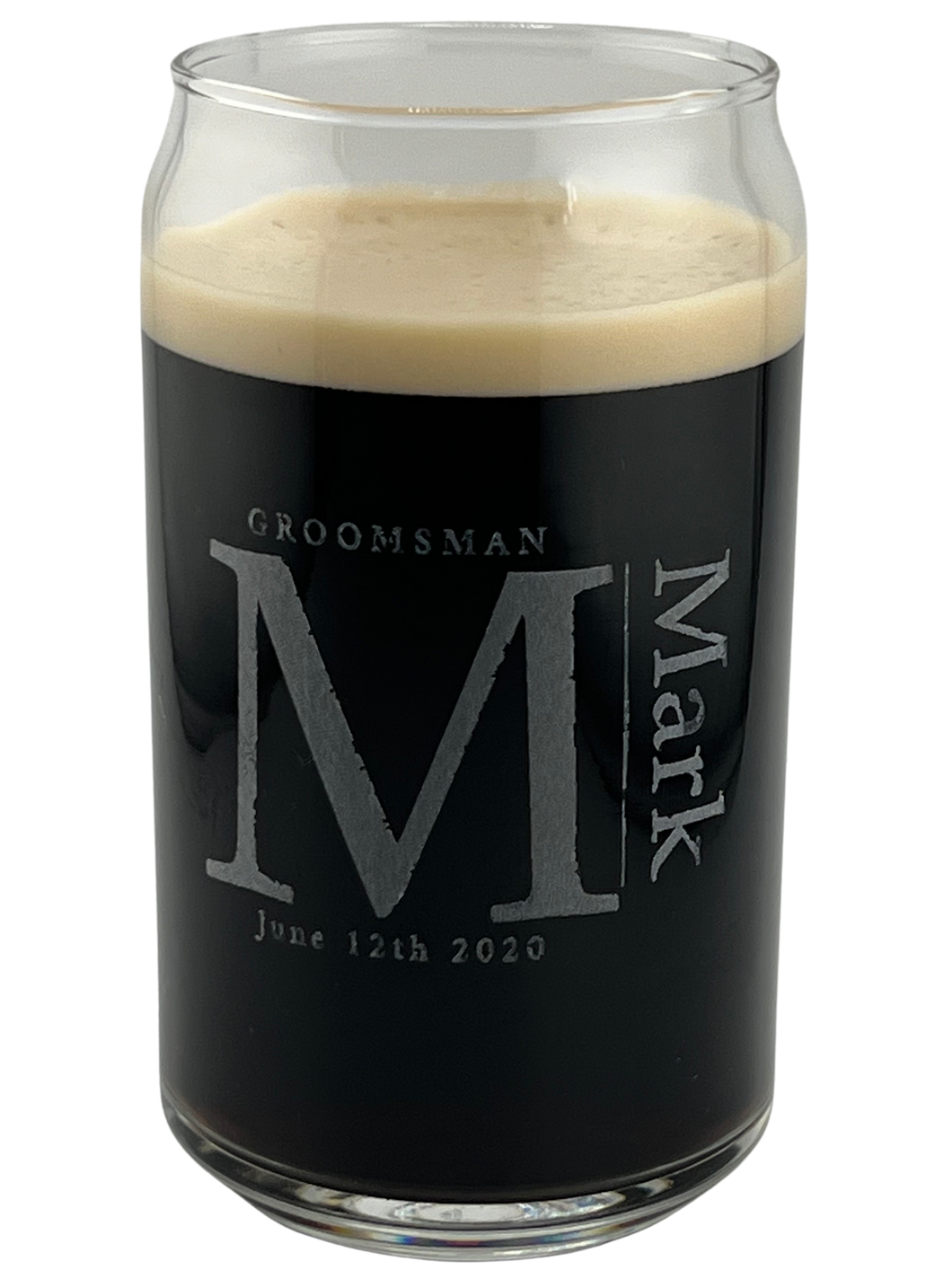 Groomsman Personalized Beer Glass