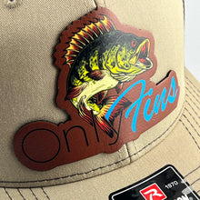 Load image into Gallery viewer, Only Fins Genuine Leather Patch Richardson 112 Trucker Cap OnlyFans Bass Fishing
