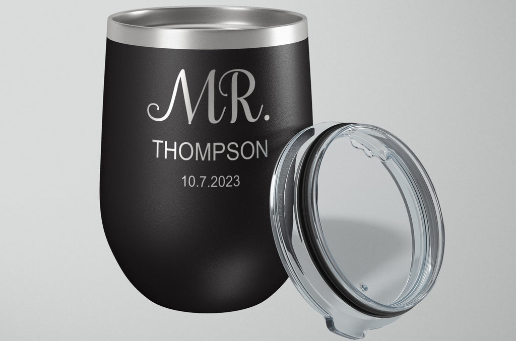 Mr & Mrs Engagement Wedding Wine / Lowball