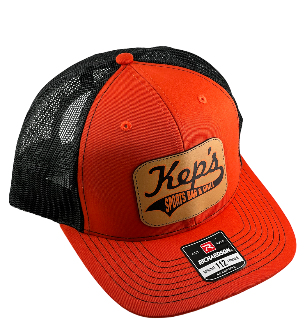 Richardson 112 Color Leather Patch Custom Trucker Hat