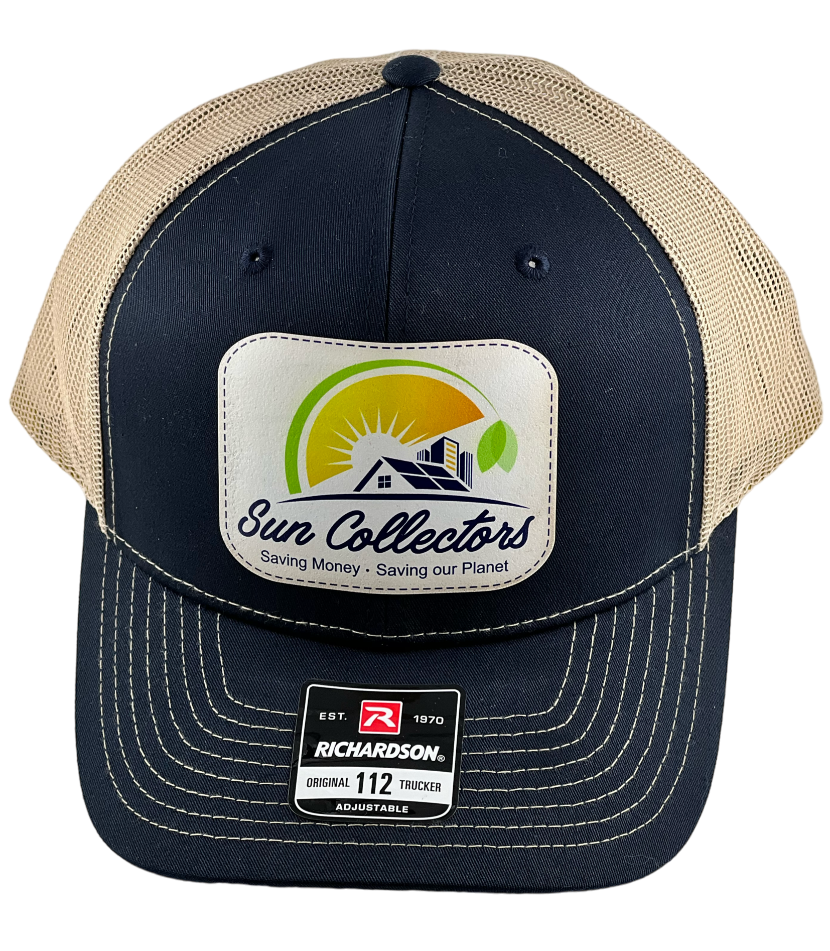Richardson 112 Color Leather Patch Custom Trucker Hat