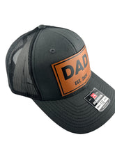 Load image into Gallery viewer, Dad EST. 2024 Genuine Leather Patch Hat
