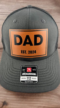 Load image into Gallery viewer, Dad EST. 2024 Genuine Leather Patch Hat
