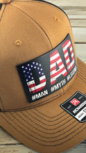 Load image into Gallery viewer, DAD #MAN #MYTH #LEGEND Genuine Leather Patch Hat
