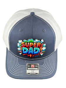 Super Dad Genuine Leather Patch Hat