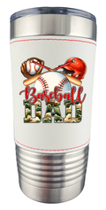Baseball Dad 20oz Ring Neck Tumbler