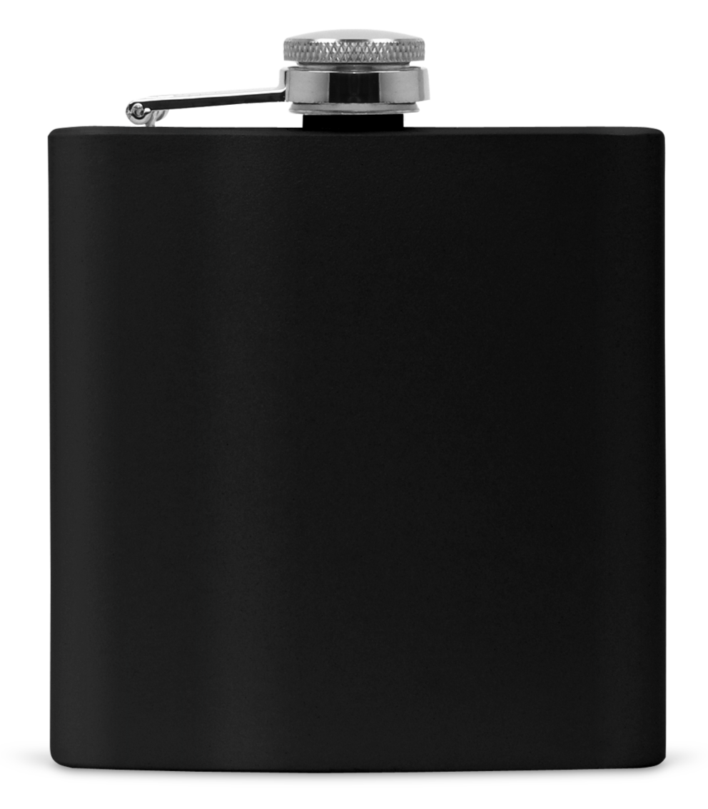 Groomsman 6oz Powder Coated Stainless Steel Flask Laser Engraved