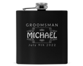 Groomsman Laser Engraved Flask
