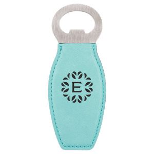Leatherette Bottle Opener w/ Magnet
