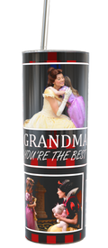 GRANDMA YOU'RE THE BEST Skinny 20oz Stainless Steel Tumbler