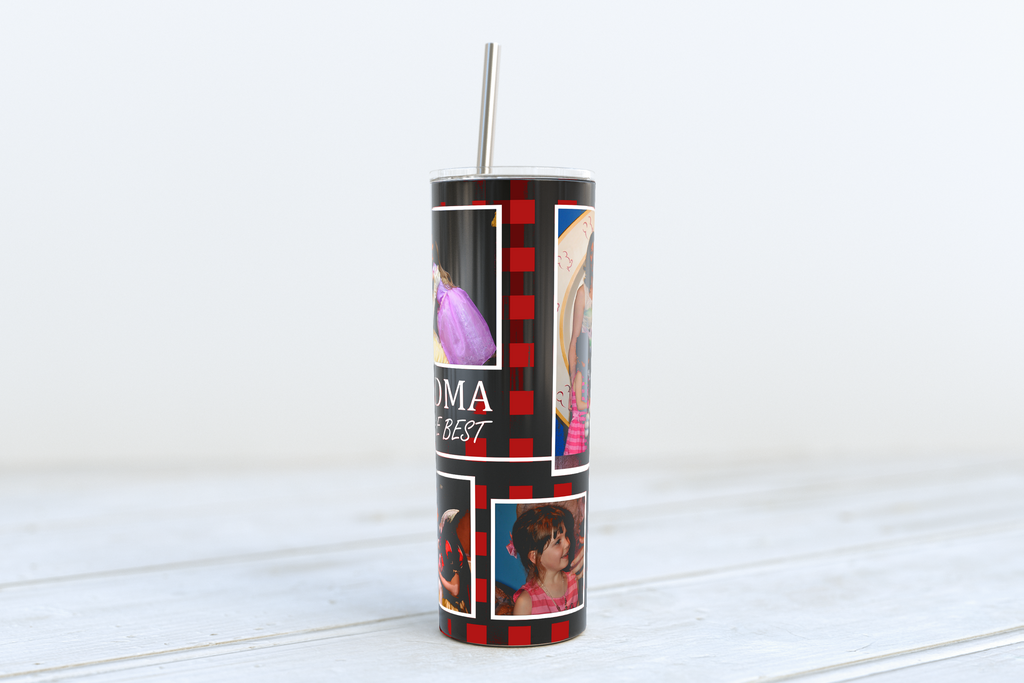 GRANDMA YOU'RE THE BEST Skinny 20oz Stainless Steel Tumbler
