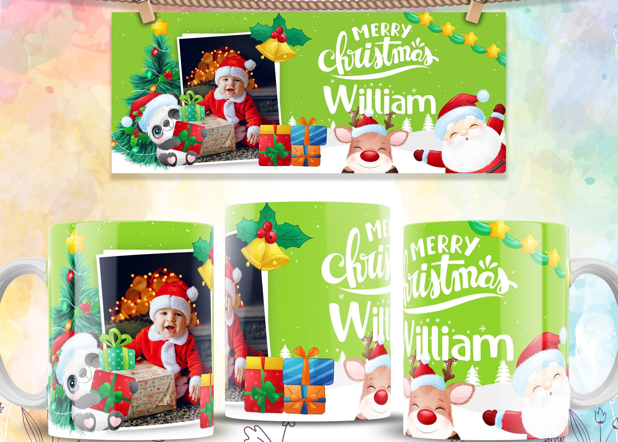 Christmas Themed 15 oz Ceramic Mug