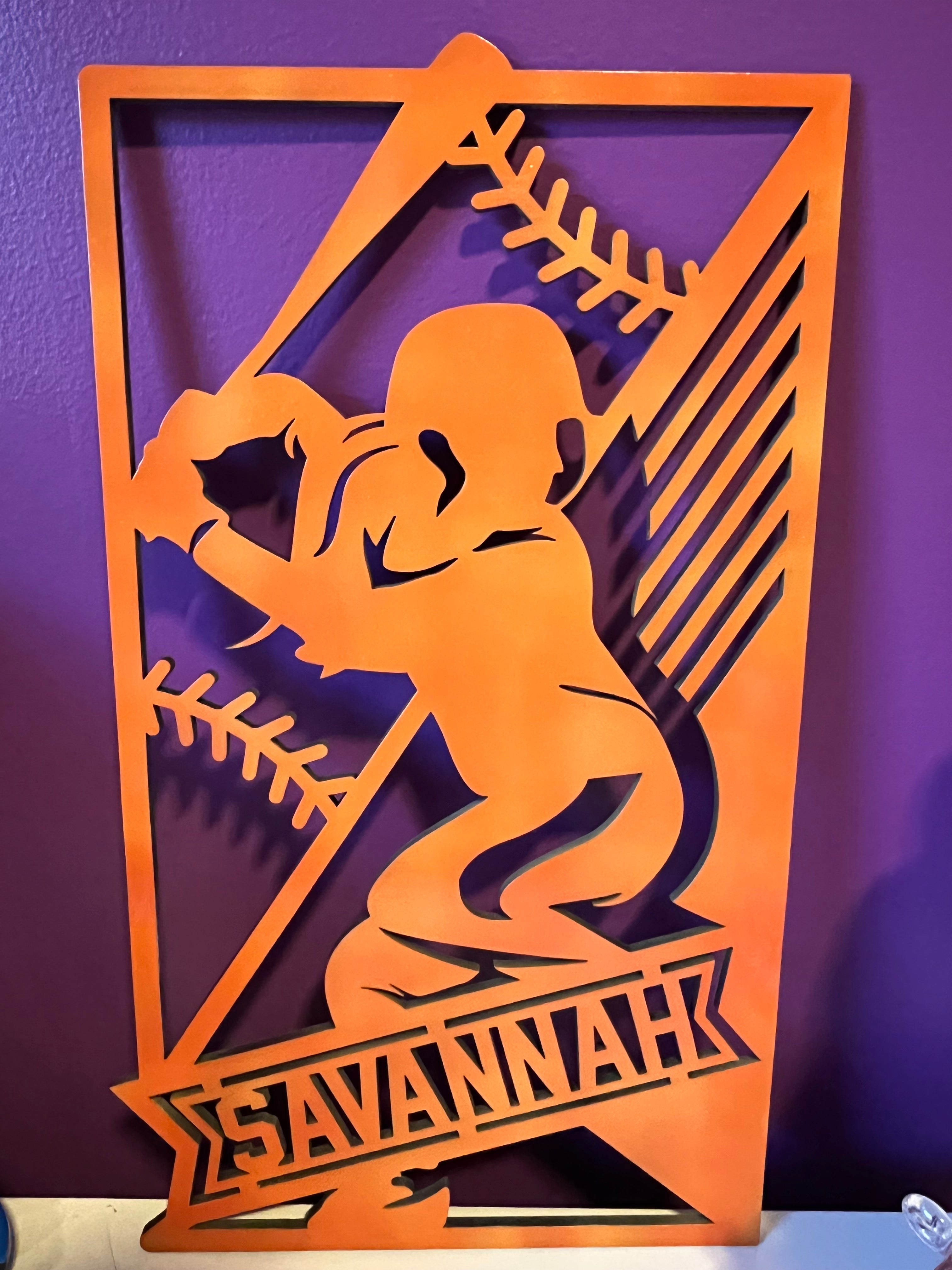 Custom Softball Sign 17"x10"
