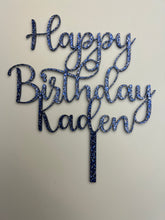 Load image into Gallery viewer, Glitter Acrylic Custom Cake Topper
