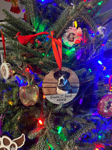Memorial Pet Photo Ornament Double Sided