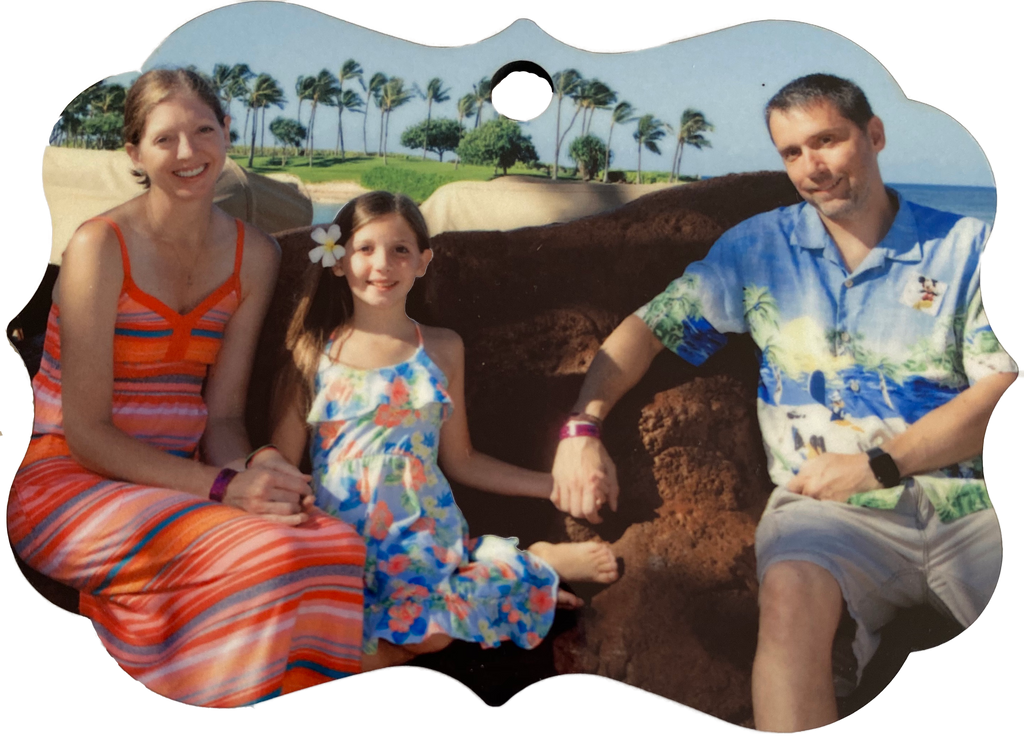 Benelux Shape Two Sided Hardboard Ornament