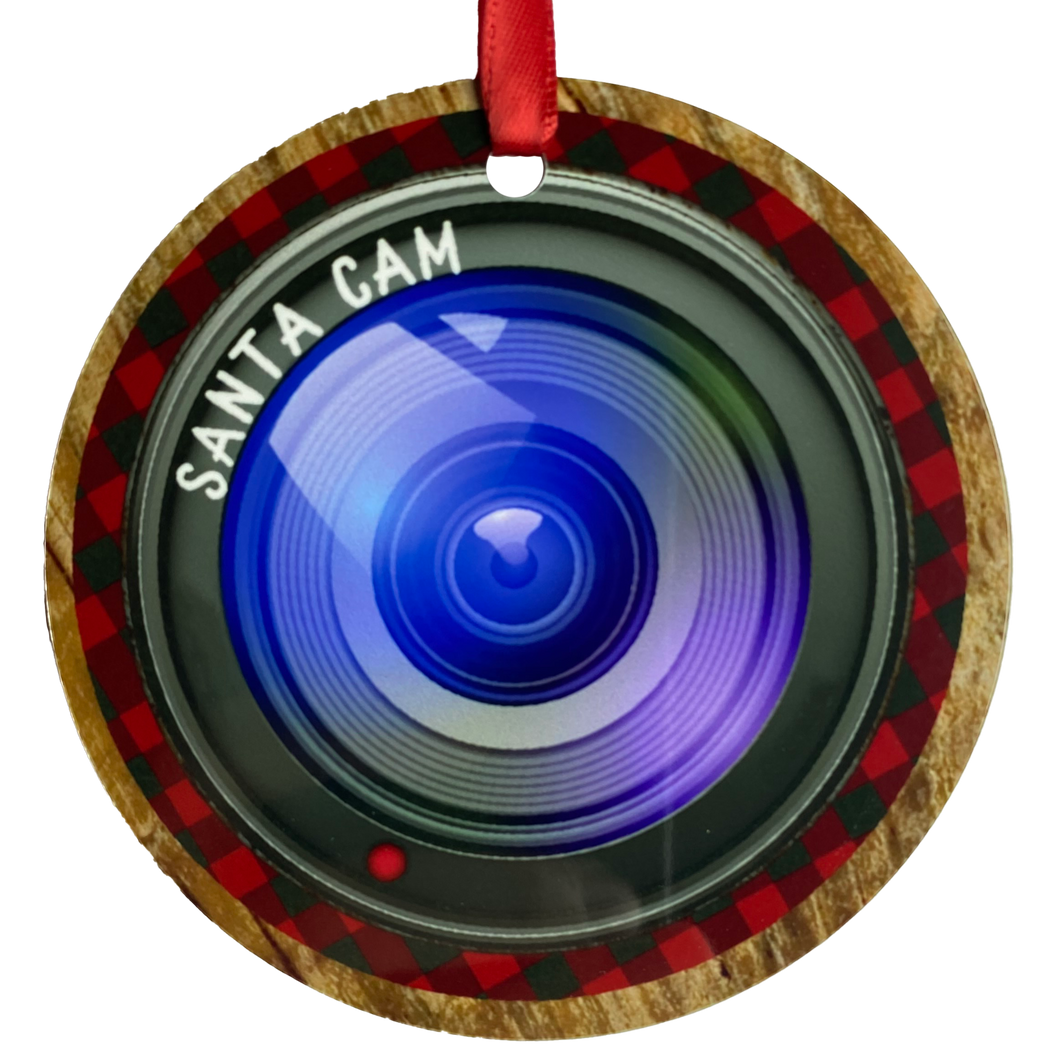 Santa Cam Dual Lense Ornament