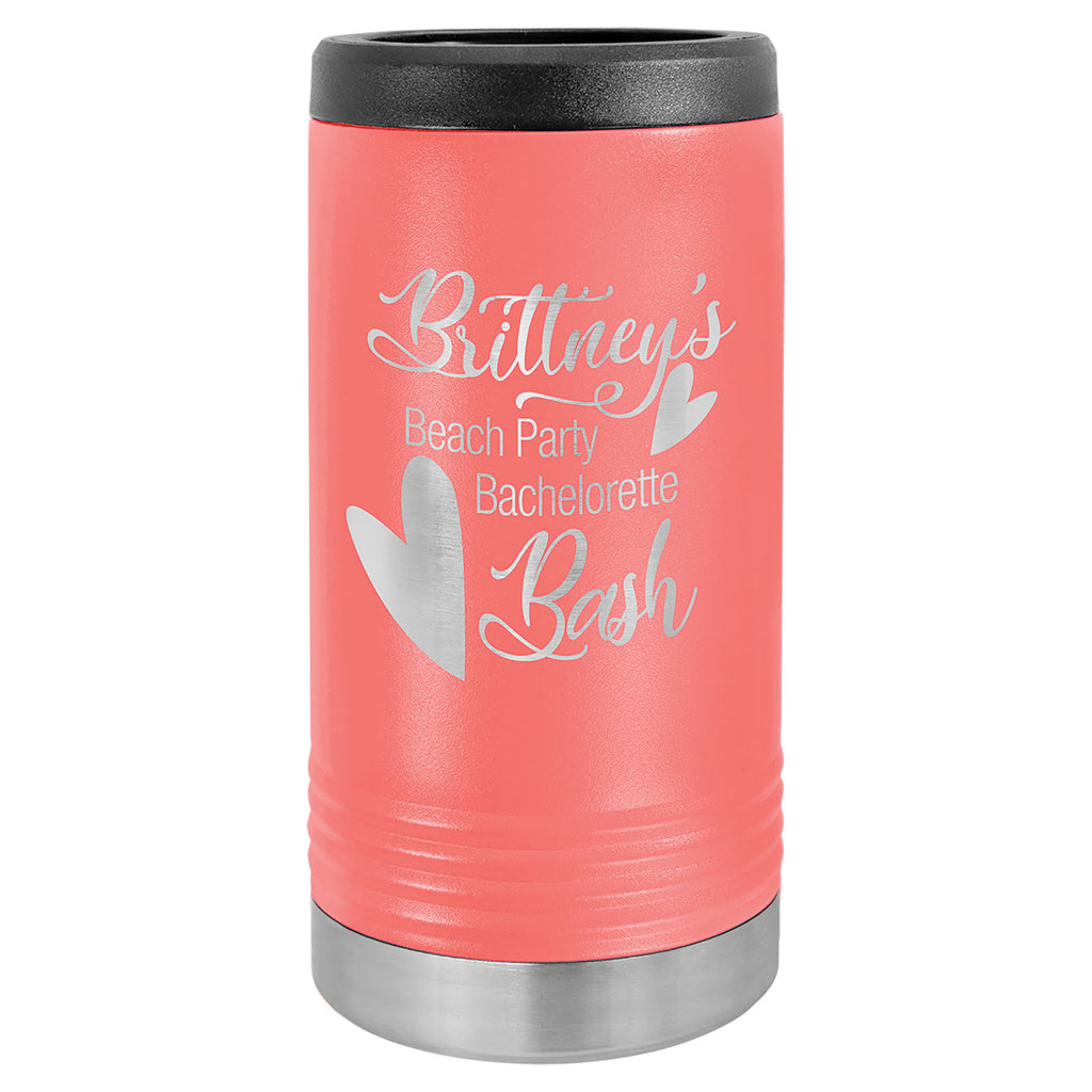 Personalized Skinny Insulated Drink Holder