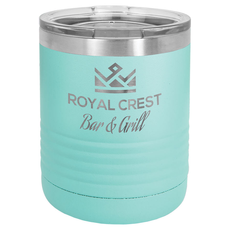 Personalized 10oz Insulated Tumbler w/ Clear Lid