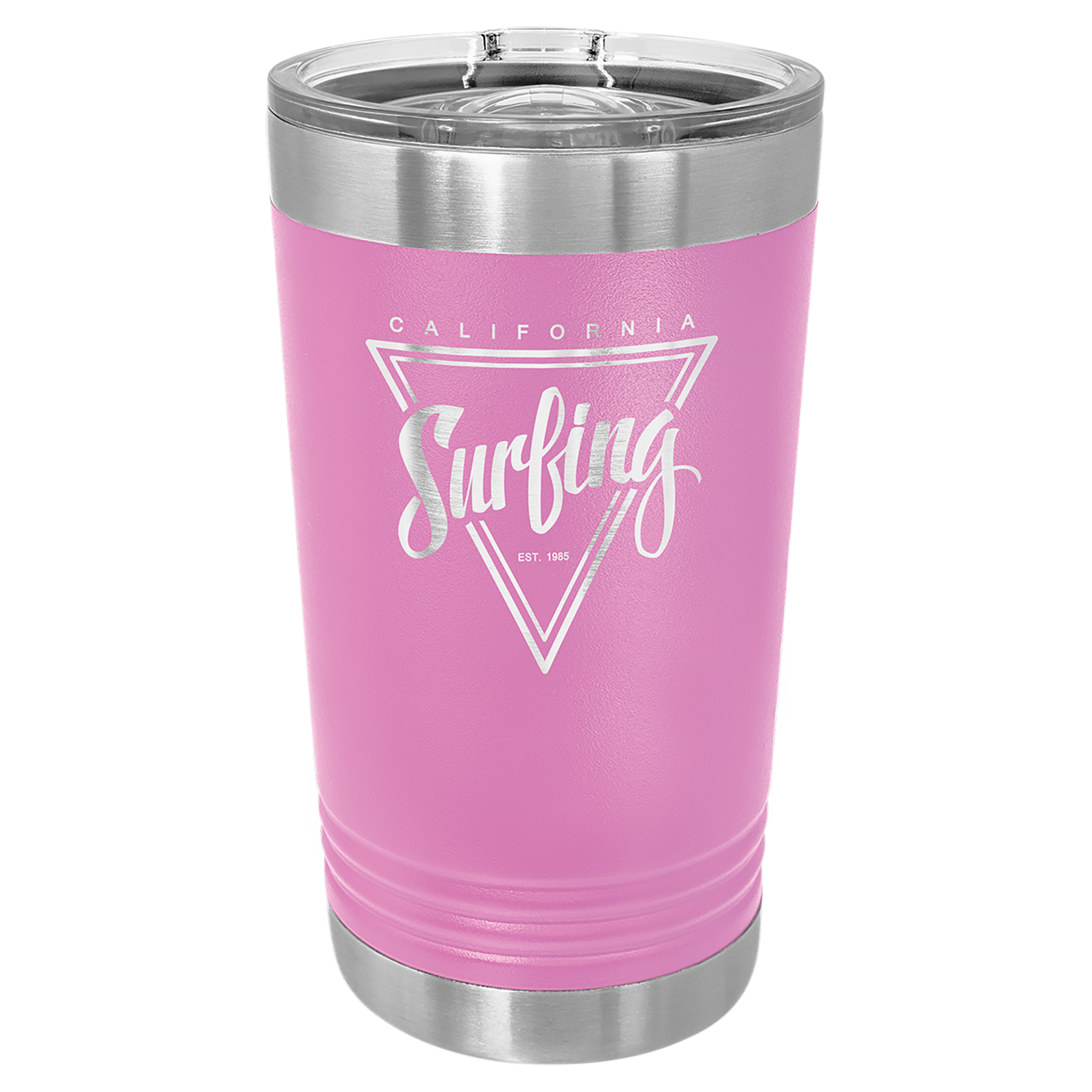 Personalized 16oz Pint Tumbler w/ Slider Lid