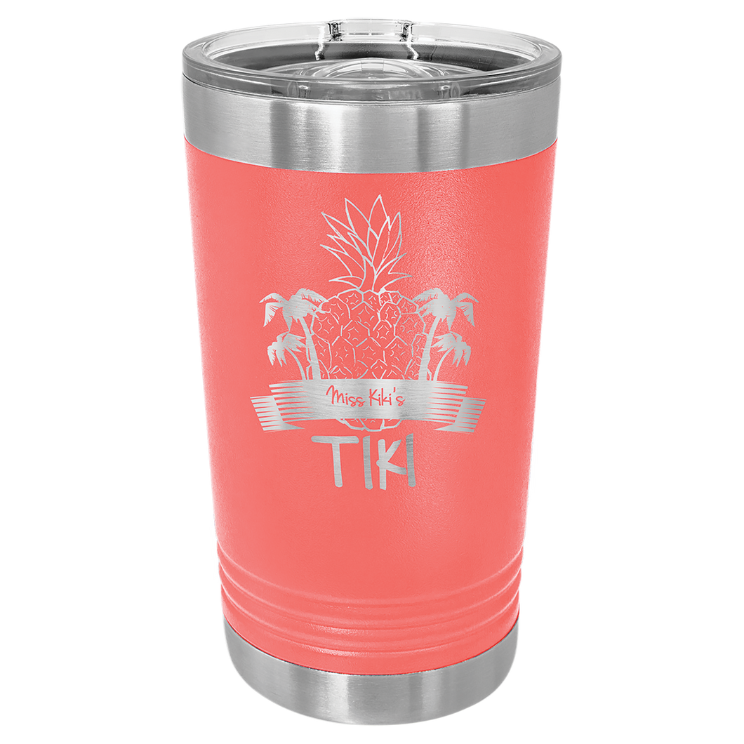 Personalized 16oz Pint Tumbler w/ Slider Lid