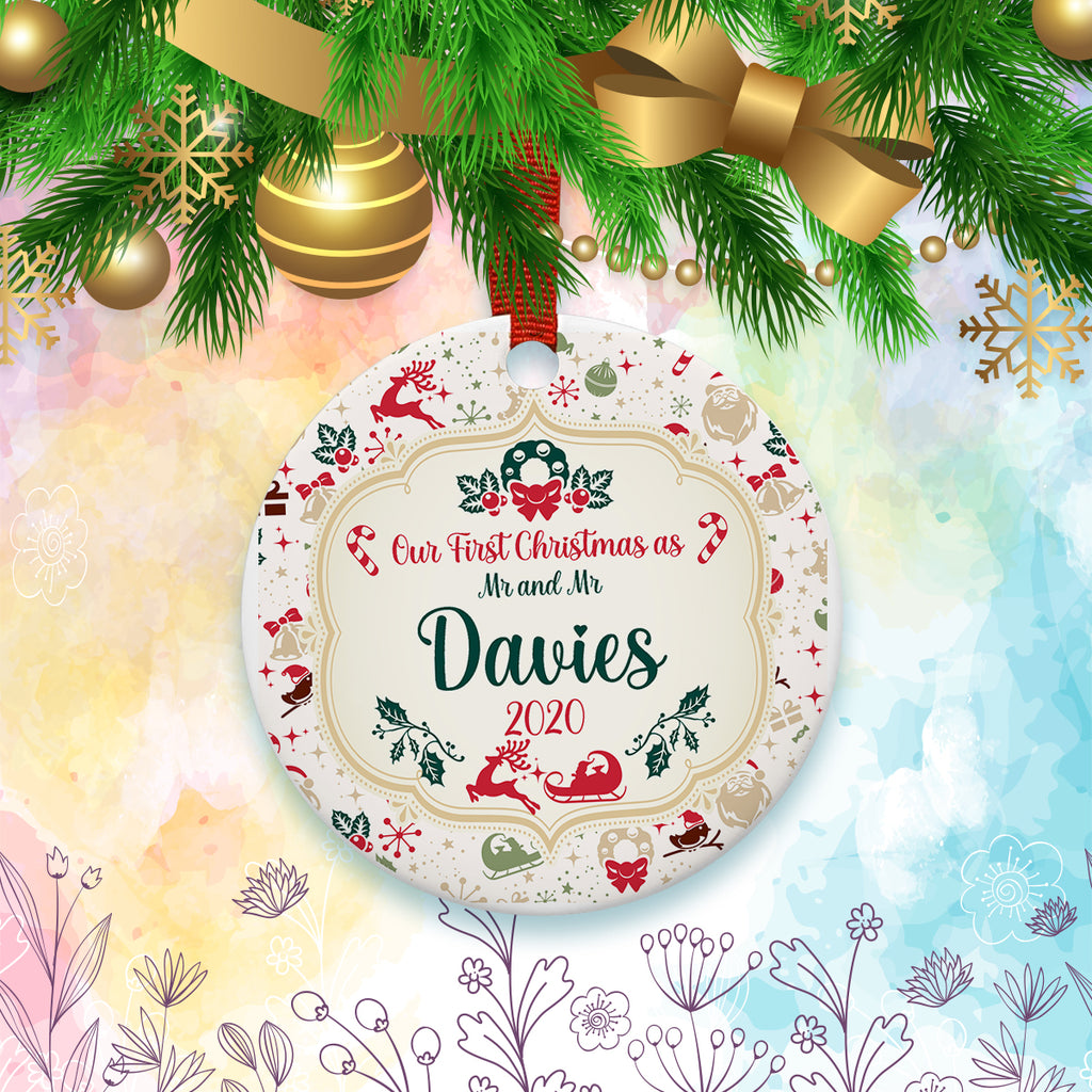 3" Round 2 Sided Ornament