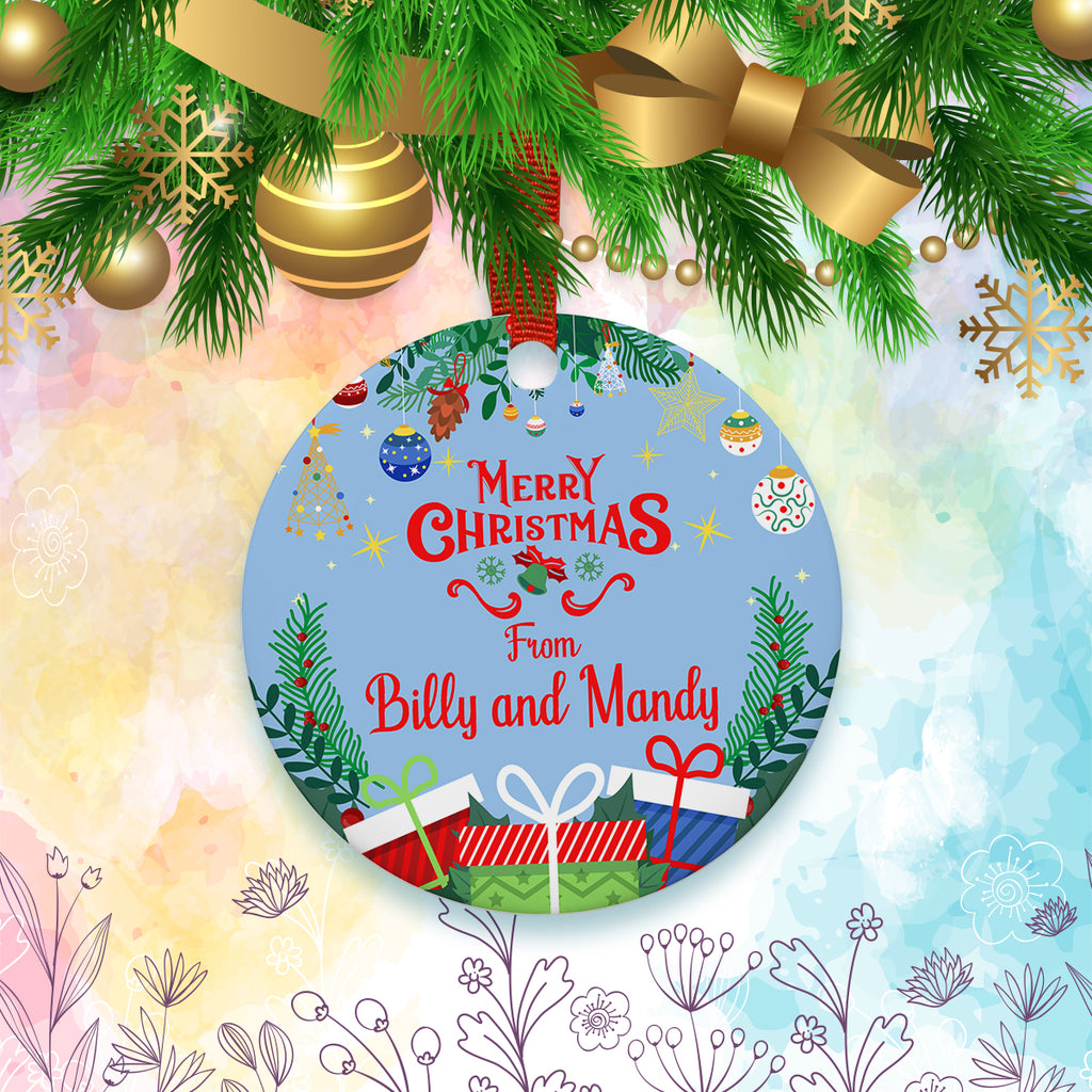 3" Round 2 Sided Ornament