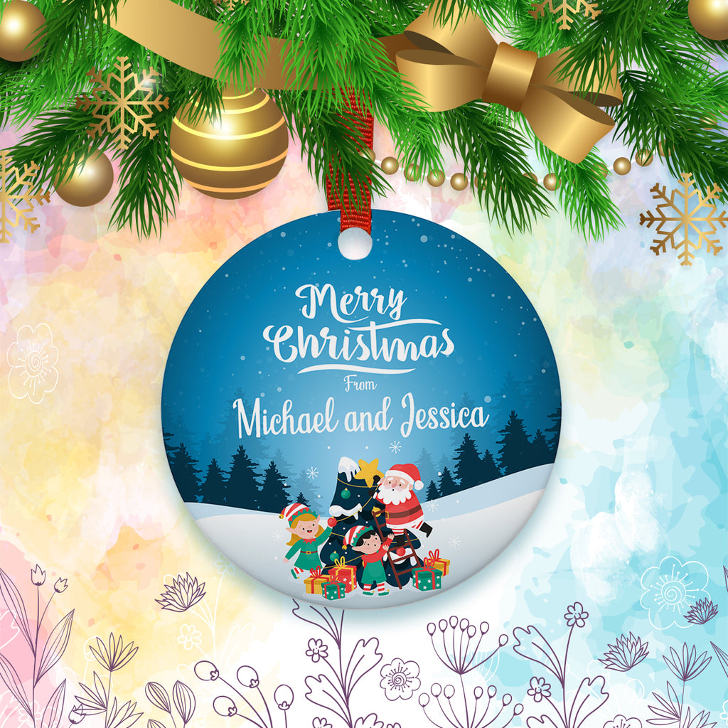 3" Round 2 Sided Ornament