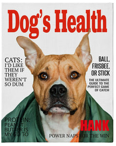 Dog's Health Magazine Cover 16x20 Canvas