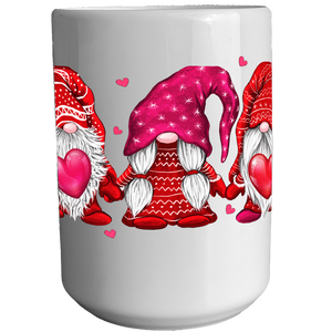 Gnome Love Valentine's 15 oz Ceramic Mug