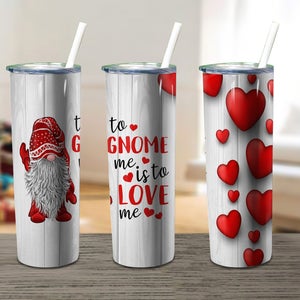 To Gnome Me is to Love Me 20oz Stainless Steel Tumbler