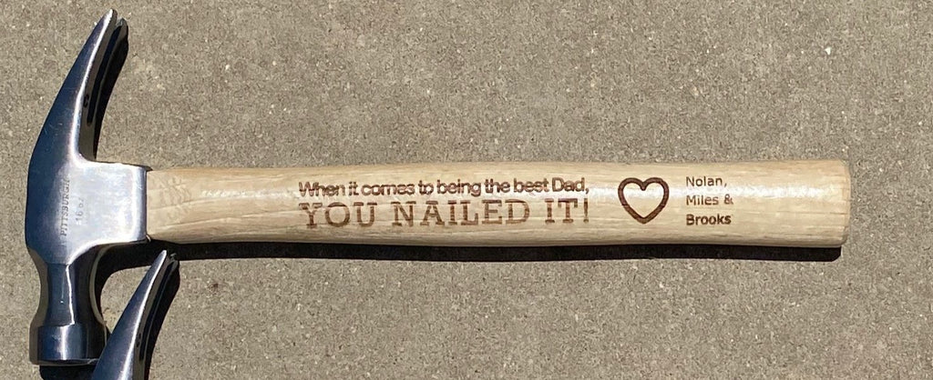 16 oz Engraved Father's Day Hammer