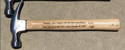 16 oz Engraved Father's Day Hammer