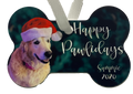 Happy Pawlidays Dog Bone Ornament
