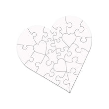 Load image into Gallery viewer, Heart Shaped Custom Printed Jigsaw Puzzle
