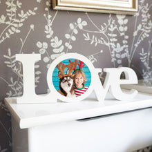 Load image into Gallery viewer, White Wooden Customized Photo Love Block
