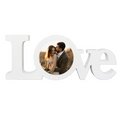 White Wooden Customized Photo Love Block