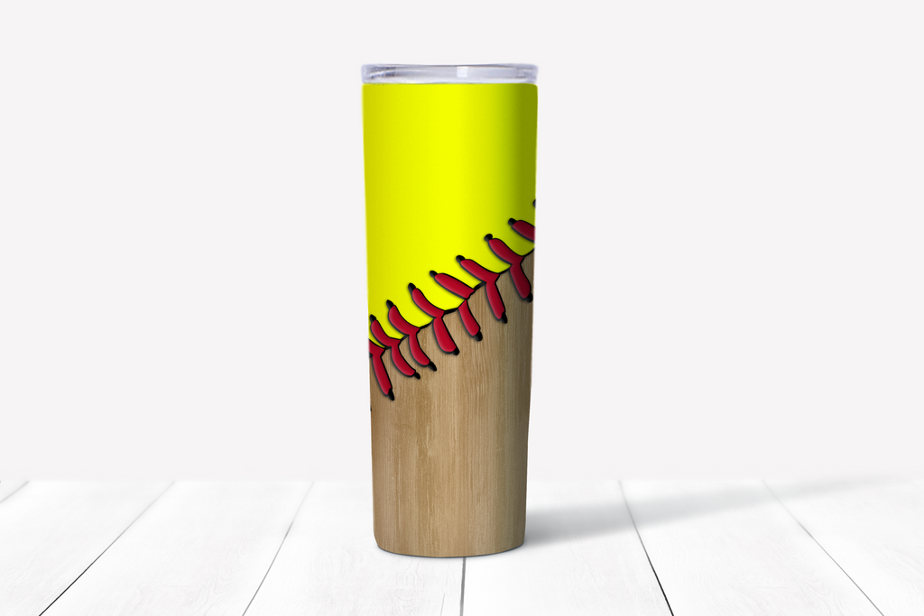 Softball 20oz Stainless Steel Tumbler